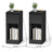 Nightstands - Particleboard and MDF - Black - with Power Outlets