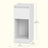 Bedside Tables - Wood - Cloud White - Set of 2 with Charging Station and LED Light