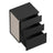 Nightstand - MDF - Matte White - 3 Storage Drawers