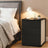 Nightstand - MDF - Matte White - 3 Storage Drawers