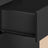 Nightstand - MDF - Matte White - 3 Storage Drawers
