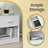 Nightstands - Wood - Brown - Set of 2 with Drawer and Open Compartment