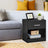 Nightstands - Wood - Brown - Set of 2 with Drawer and Open Compartment