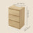Set of 2 Nightstands - 28L - Particleboard - Built-in Charging Station
