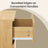 Set of 2 Nightstands - 28L - Particleboard - Built-in Charging Station