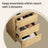 Set of 2 Nightstands - 28L - Particleboard - Built-in Charging Station