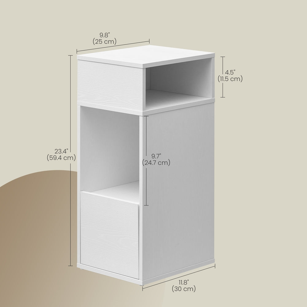 Set of 2 Bedside Tables - 30L - Particleboard Frame - Superfast Toolless Assembly