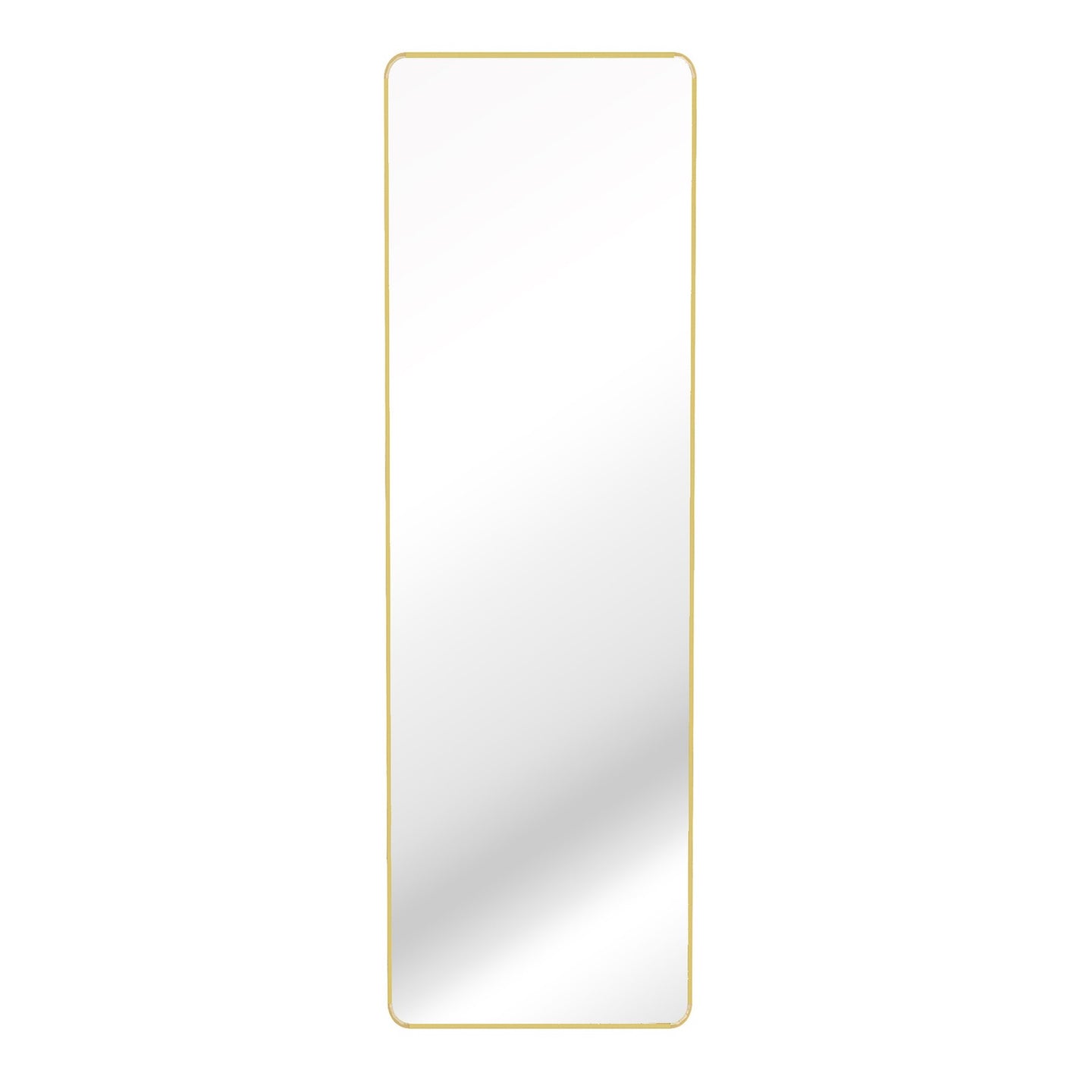 Full Length Wall Mirror - Tempered glass and aluminum alloy - Gold