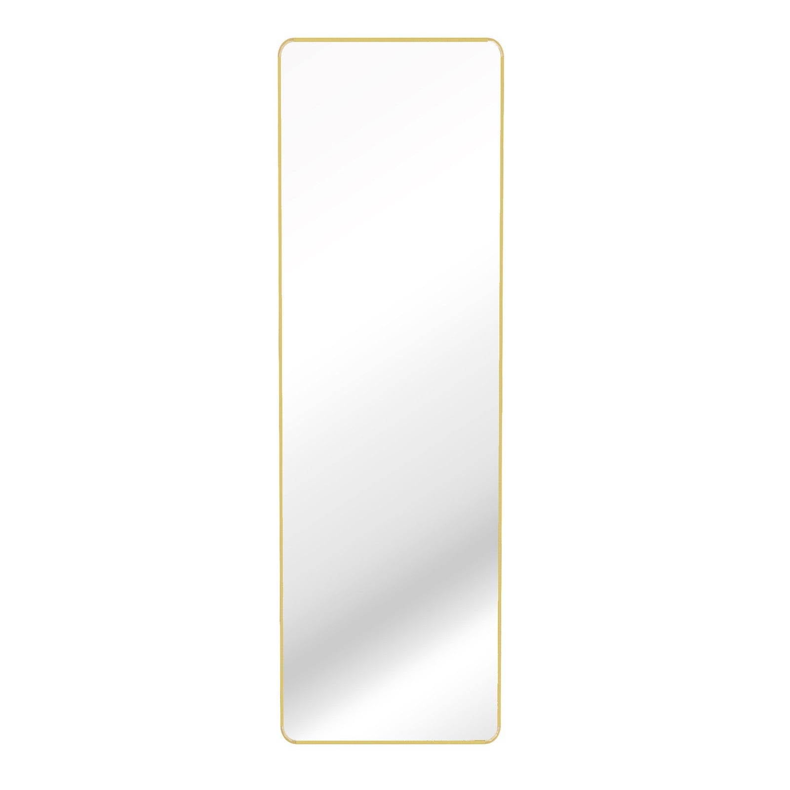 Full Length Wall Mirror - Tempered glass and aluminum alloy - Gold