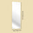 Full Length Wall Mirror - Tempered glass and aluminum alloy - Gold