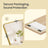 Full Length Wall Mirror - Tempered glass and aluminum alloy - Gold