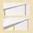 Full Length Wall Mirror - Tempered glass and aluminum alloy - Gold