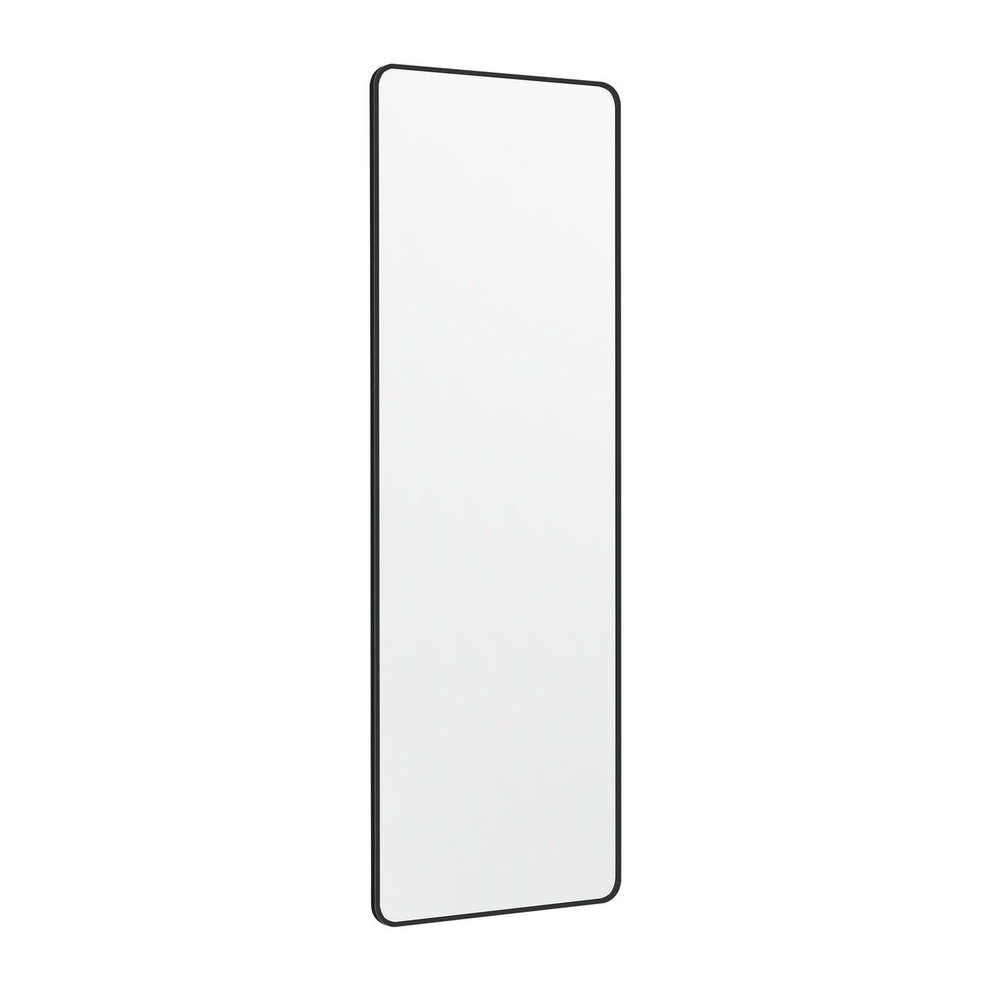 Full-Length Mirror - Tempered Glass - Ink Black - Rectangular Design