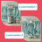 Portable Wardrobe - Heavy-Duty Metal - White - Adjustable Shelves and Hanging Rails