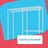 Portable Wardrobe - Heavy-Duty Metal - White - Adjustable Shelves and Hanging Rails