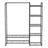 Clothes Rack - 62L - Steel - Open Wardrobe