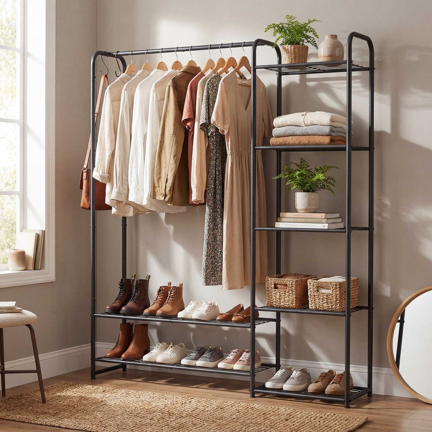 Clothes Rack - 62L - Steel - Open Wardrobe