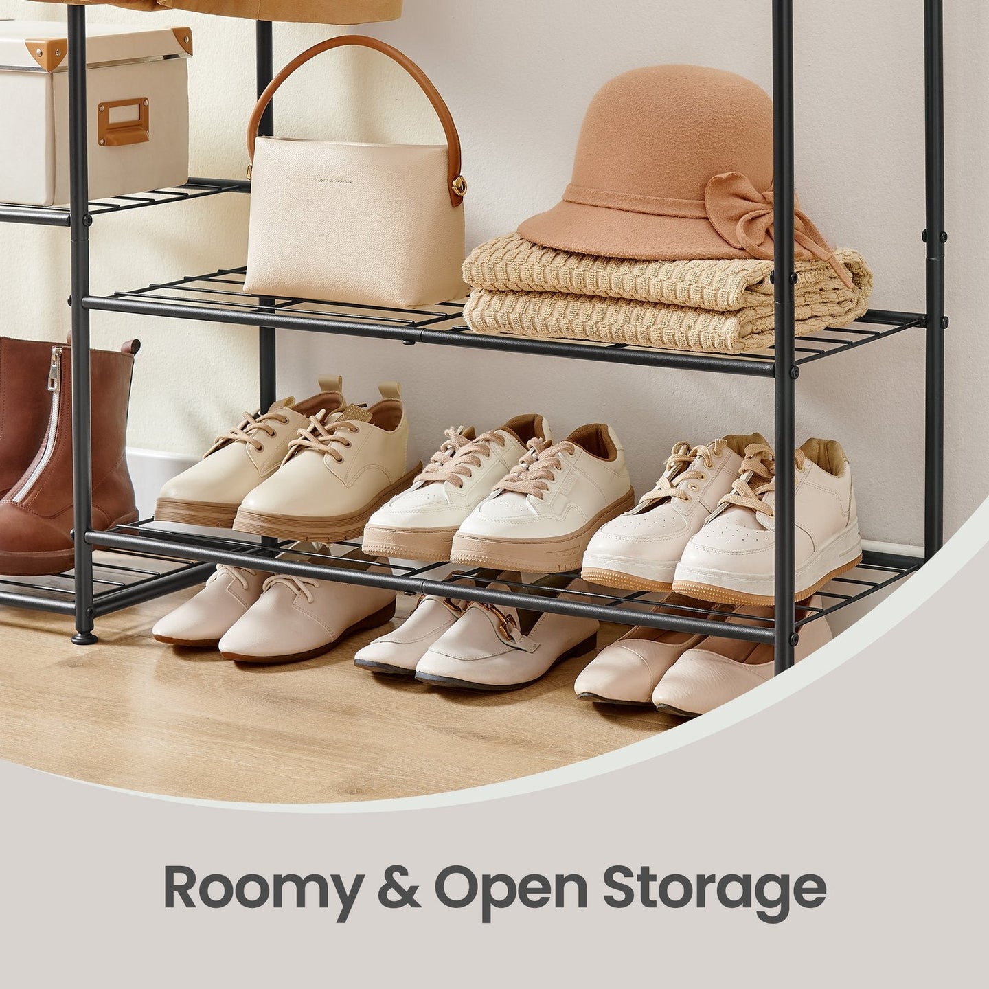 Clothes Rack - 62L - Steel - Open Wardrobe
