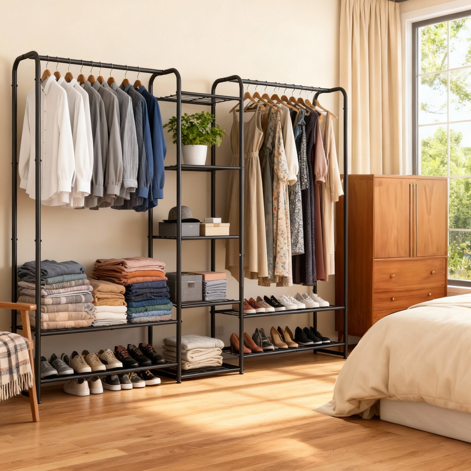 Clothes Rack - 72" - Steel - Freestanding Design