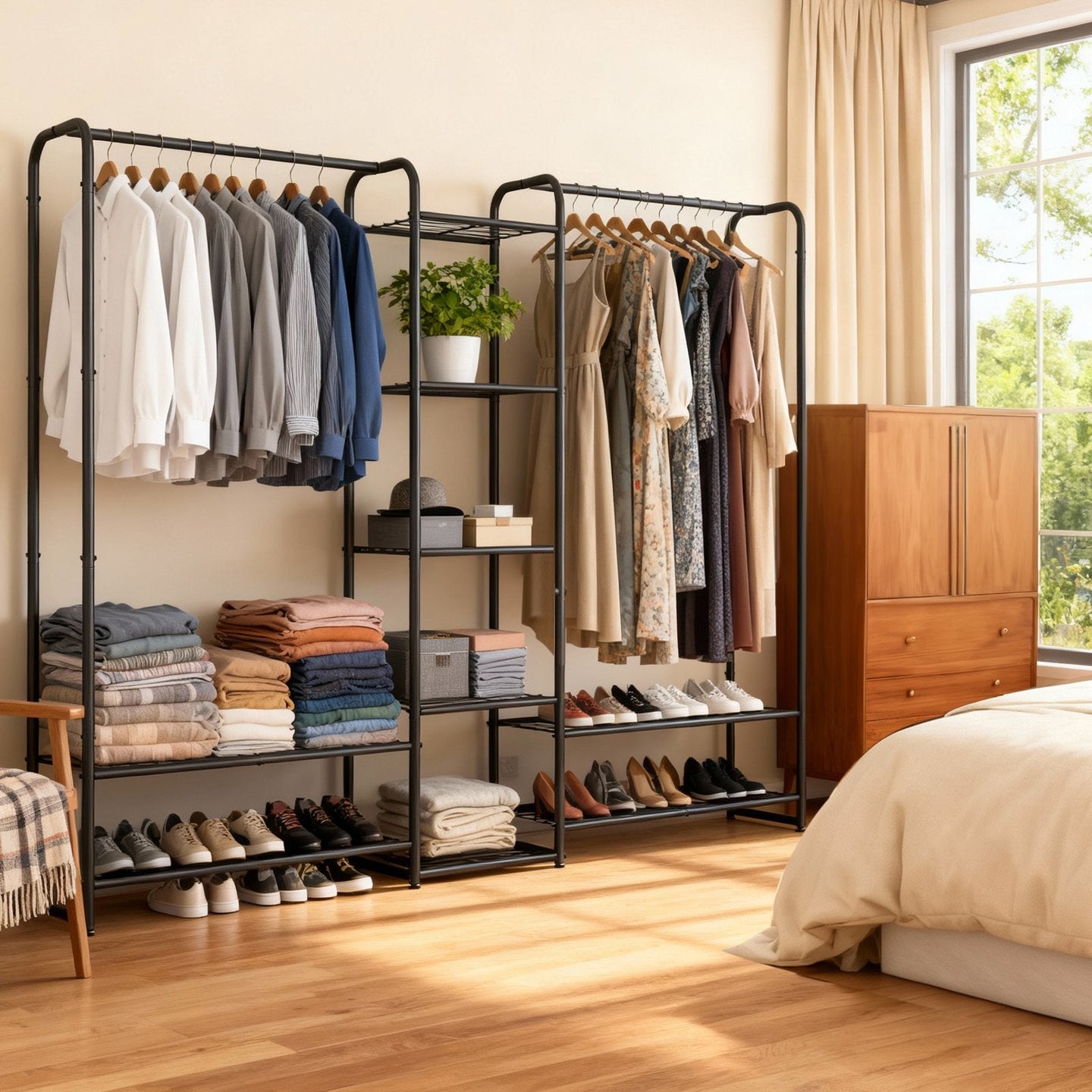 Clothes Rack - 72" - Steel - Freestanding Design