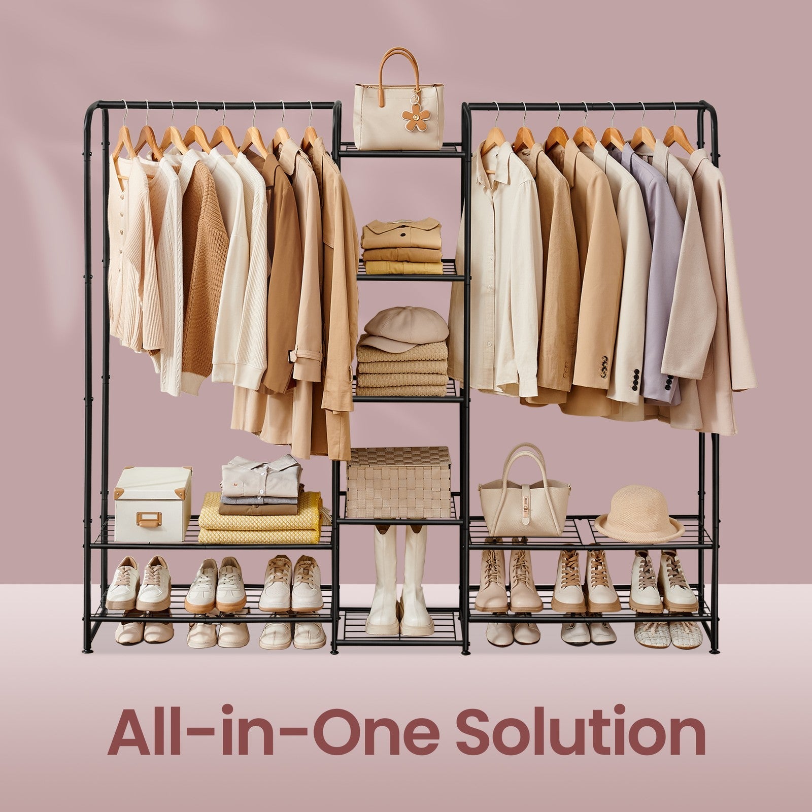 Clothes Rack - 72" - Steel - Freestanding Design