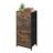 Tall Fabric Dresser - Wood Top and Steel - Brown - with Metal Frame