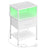 Bedroom Bedside Table - Steel - Cloud White - with LED Lights