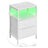 Bedroom Bedside Table - Steel - Cloud White - with LED Lights