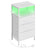 Bedroom Bedside Table - Steel - Cloud White - with LED Lights