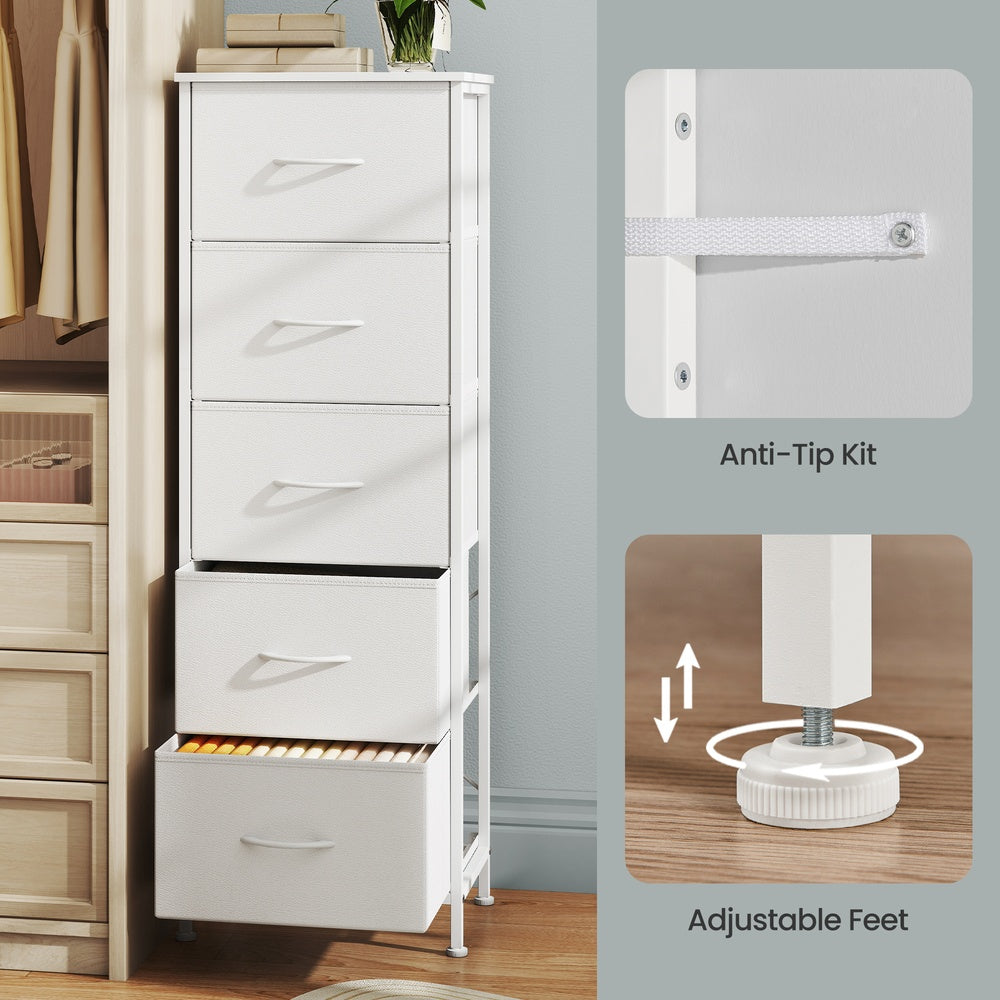 Drawer Storage Unit - 2 Drawers - Steel - Anti-Tip Kit