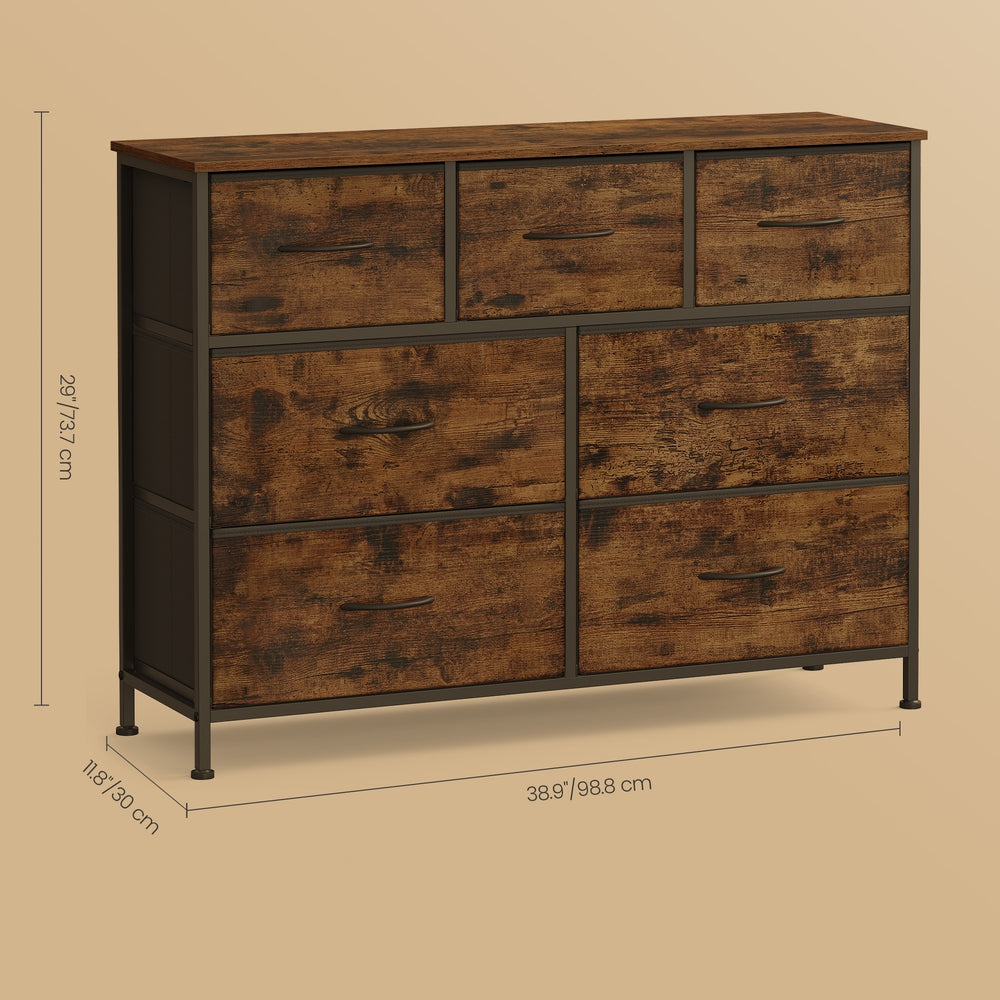 7-Drawer Storage Chest - 30L - Steel - Non-Woven Fabric