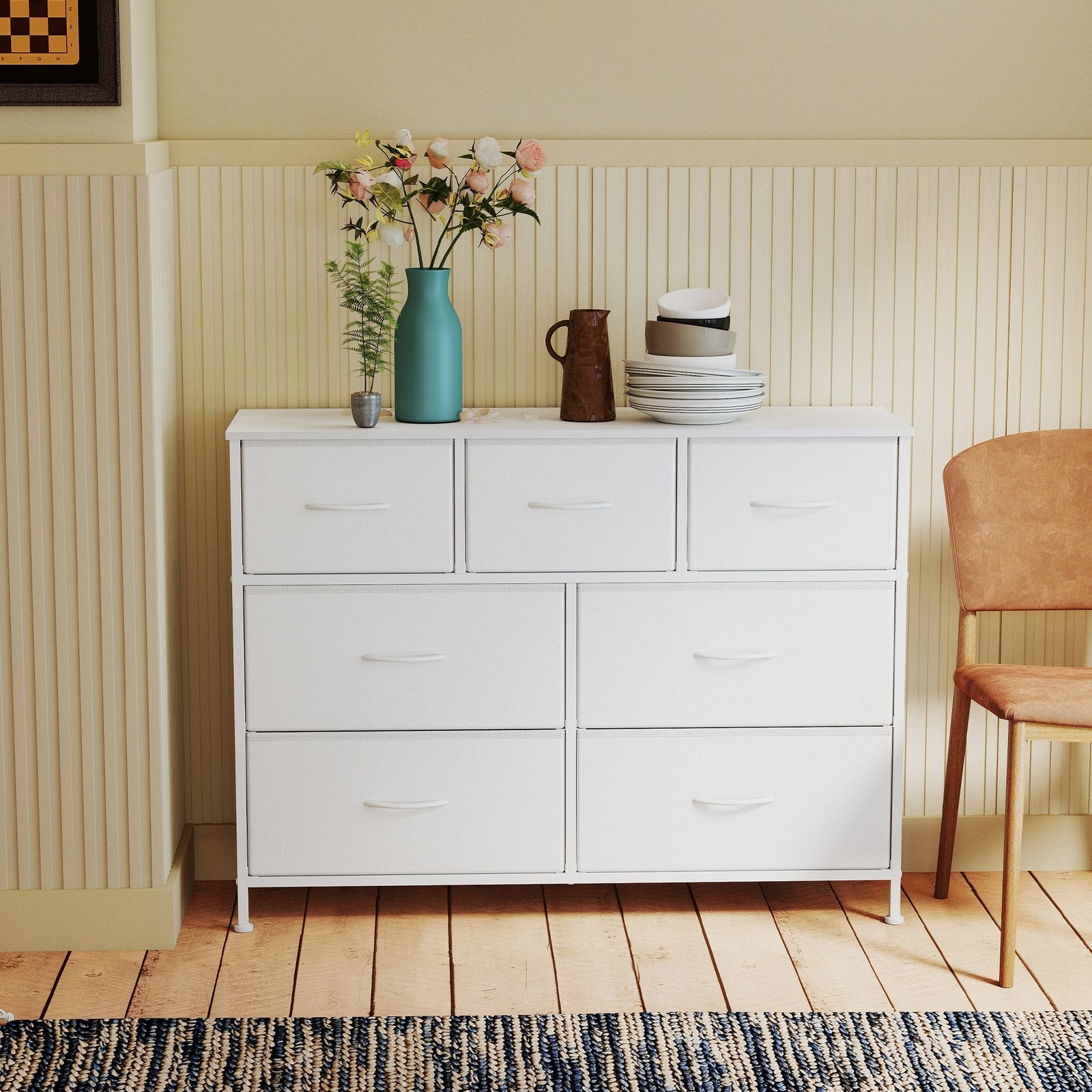 7-Drawer Storage Cabinet - 30L - Steel Frame - Reinforced Construction