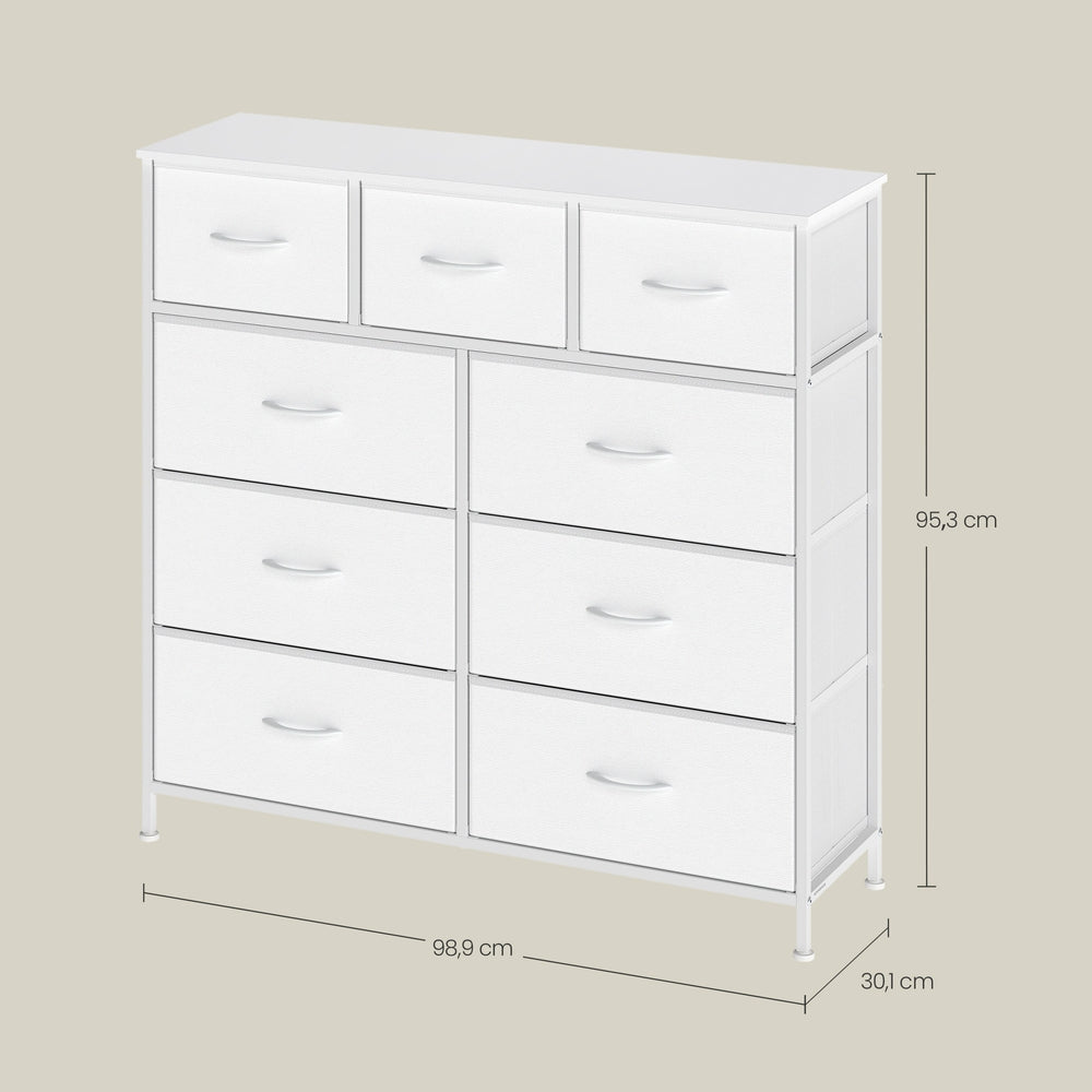 Drawer Dresser - 5 Drawers - Steel - Anti-Tip Kit