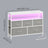 Dresser with LED Lights - 5 Drawers - Steel - Charging Station
