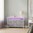 Dresser with LED Lights - 5 Drawers - Steel - Charging Station