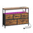 Dresser with LED Lights - 50L - Steel - Charging Station