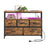Dresser with LED Lights - 50L - Steel - Charging Station