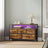 Dresser with LED Lights - 50L - Steel - Charging Station