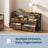 Dresser with LED Lights - 50L - Steel - Charging Station