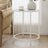 Round Side Table - Tempered Glass - Clear