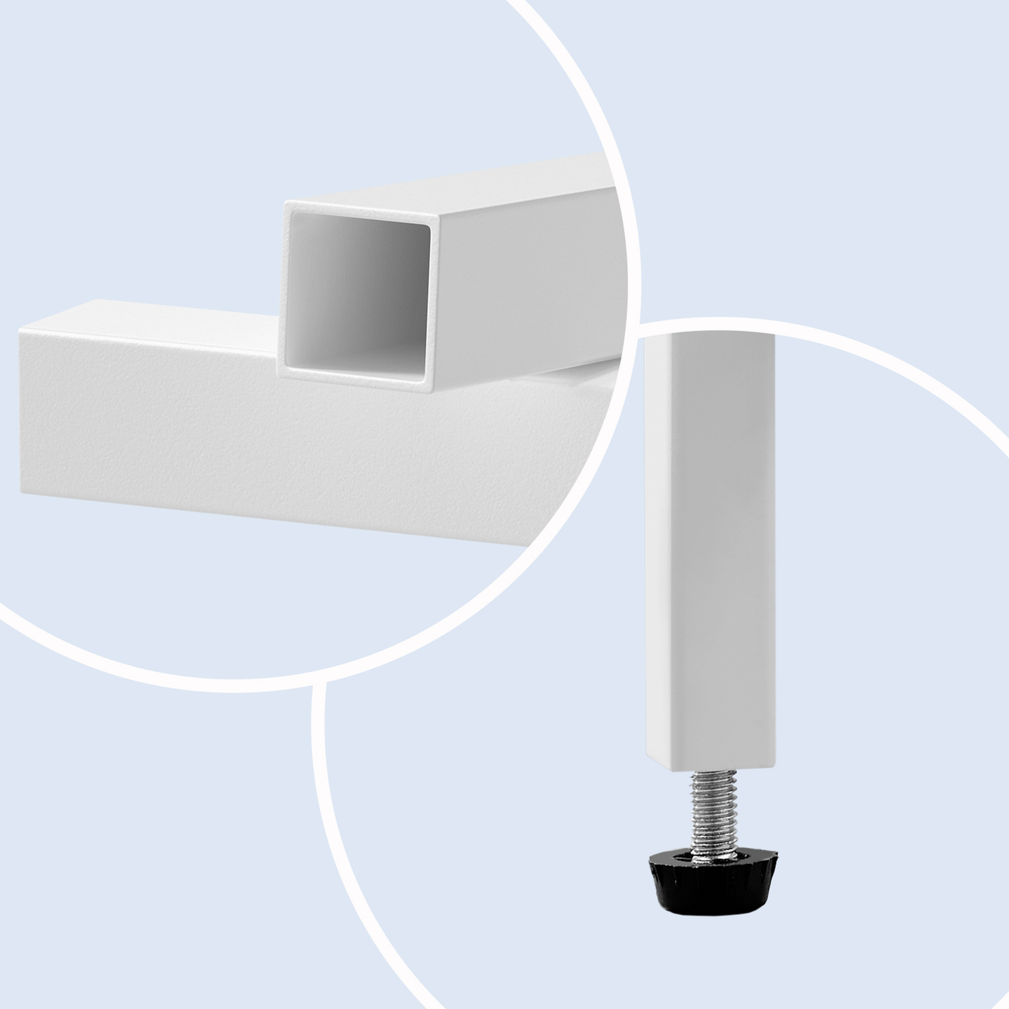 Round Side Table - Tempered Glass - Clear