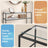 Console Table - Tempered Glass - Gold