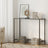 Console Table - Tempered Glass - Gold - Sturdy Metal Frame with Adjustable Feet