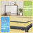 Console Table - Tempered Glass - Gold - Sturdy Metal Frame with Adjustable Feet