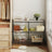 Console Table - Tempered Glass - Black - 3-Tier Design for Hallway and Living Room