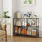 Console Table - Tempered Glass - Black - 3-Tier Design for Hallway and Living Room