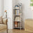 4-Tier Bookshelf - Tempered Glass - Clear