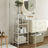 4-Tier Bookshelf - Tempered Glass - Clear