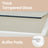 4-Tier Bookshelf - Tempered Glass - Clear