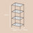 4-Tier Bookshelf - Tempered Glass - Clear
